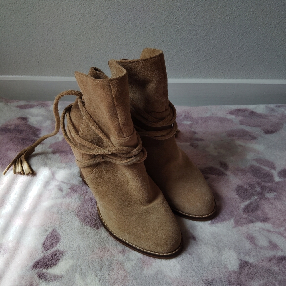 Aldo Tan Suede Ankle Boots